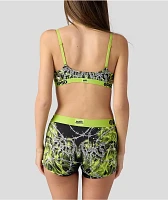 PSD x Broken Promises Cyberwire Green & Black Bralette