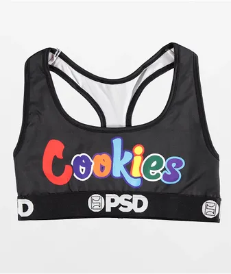 PSD x Cookies Black Sports Bra