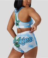 PSD x Cookies Nuggs Blue Sports Bra