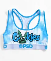 PSD x Cookies Nuggs Blue Sports Bra