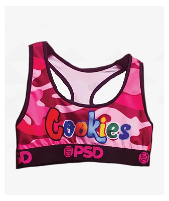 PSD x Cookies Pink Camo Sports Bra