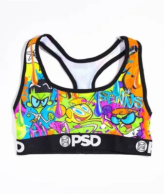 PSD x Dexter's Laboratory Muti Color Sports Bra