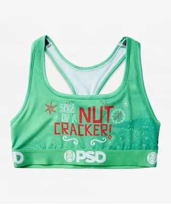 PSD x Elf Nut Cracker Green Sports Bra