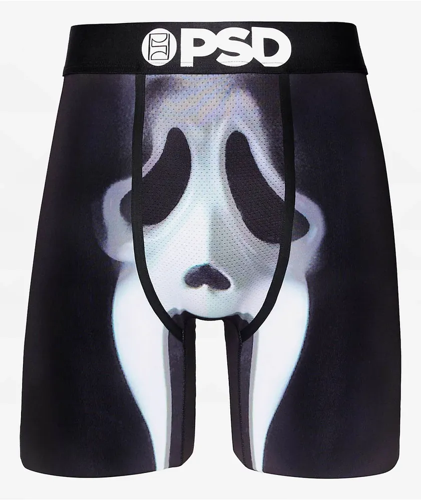PSD x Ghost Face Dark Black & White Boyshort Underwear