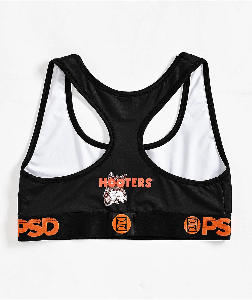 PSD x Hooters Uniform Black Sports Bra