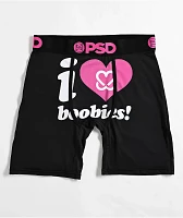 PSD x Keep A Breast Foundation I Love Boobies Black Boxer Briefs