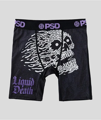 PSD x Liquid Death Kids Black Boxer Briefs