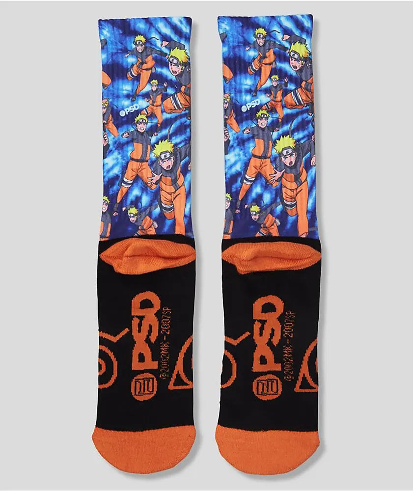 PSD x Naruto Clone Jutsu Crew Socks