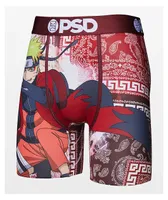 PSD x Naruto Meander Burgundy Boxer Briefs