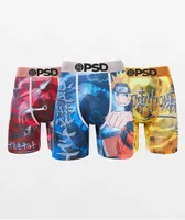 PSD x Naruto Shippuden Naruto Uzumaki 3 Pack Boxer Briefs