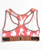 PSD x Playboy All Over Print Mauve Sports Bra