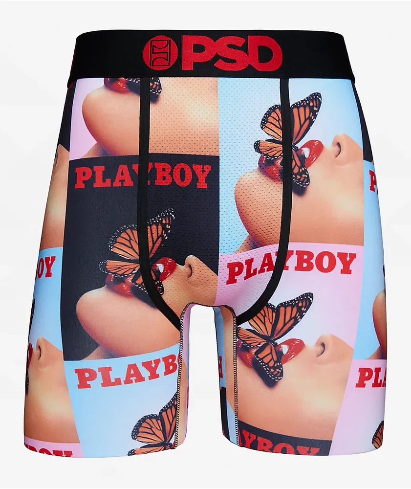 PSD Playboy Bunny Mouth Hot Lips Match Fire Underwear Boxer Briefs 122180042