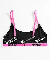 PSD x Playboy Gleam Black & Pink Bralette