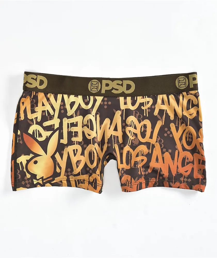 PSD x Playboy Graffiti Luxe Mens Boxer Briefs - MULTI