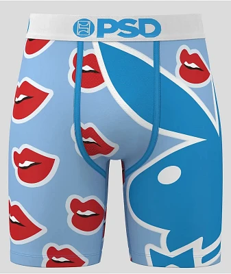 PSD x Playboy Lips Blue Boxer Briefs