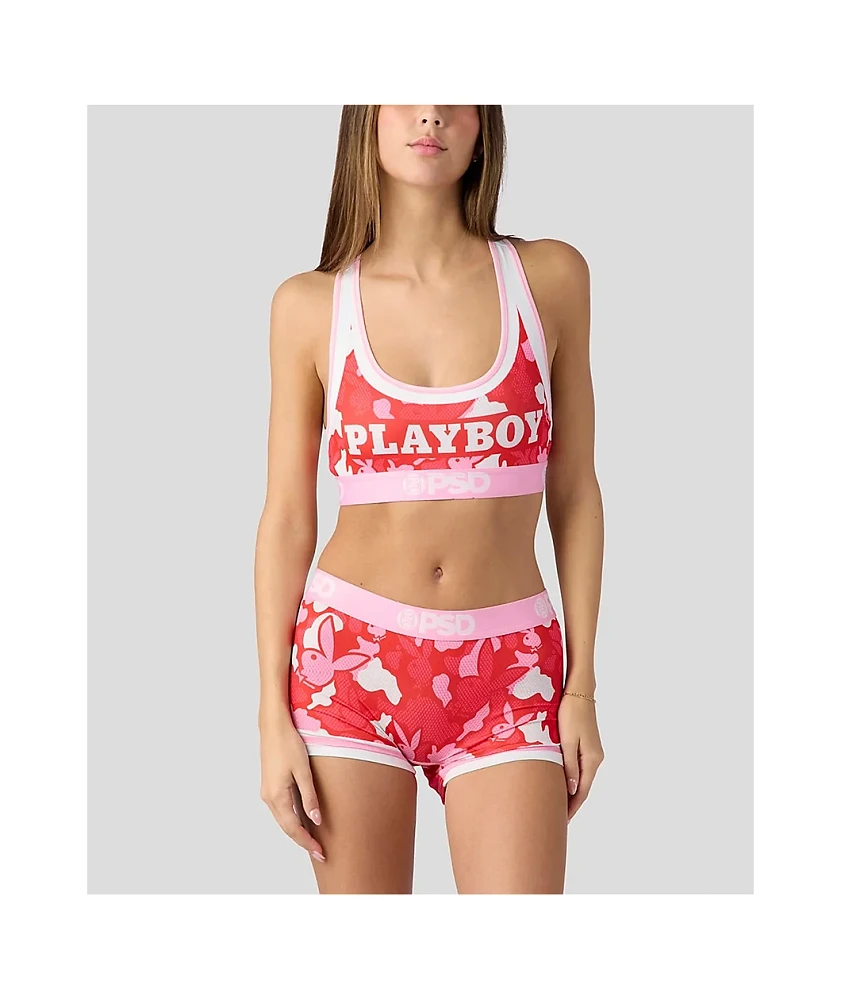 PSD x Playboy Love Camo Pink Sports Bra