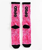 PSD x Playboy Paisley Red Crew Socks