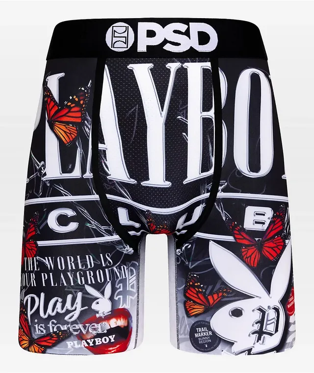 PSD Playboy Neon Stretch Boxer Briefs - Men's Boxers in Black