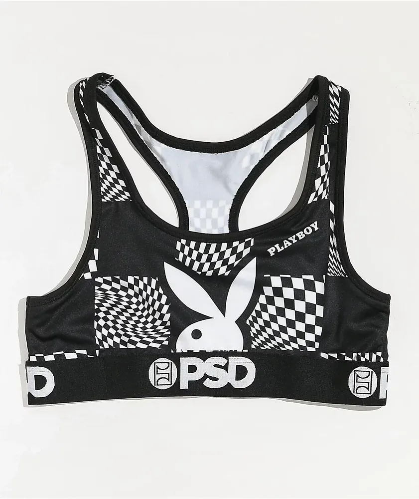 PSD Underwear Playboy Logo Sports Bra, HEAT