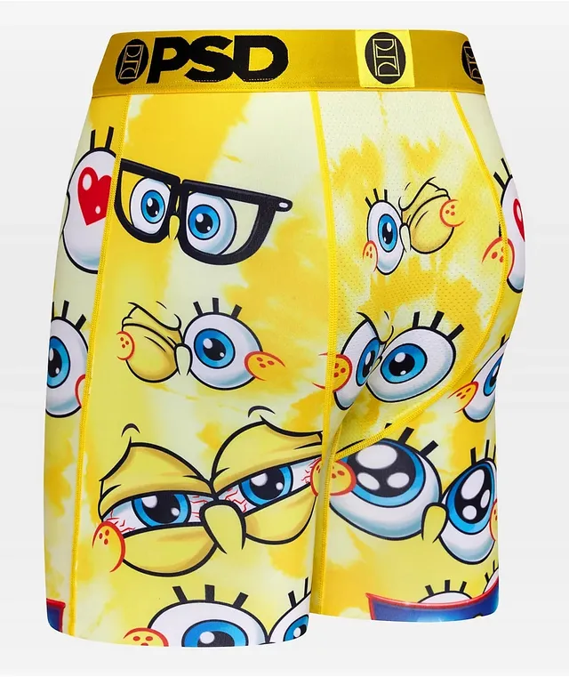 PSD x Spongebob Squarepants Black & Yellow Tie Dye Boyshort Underwear