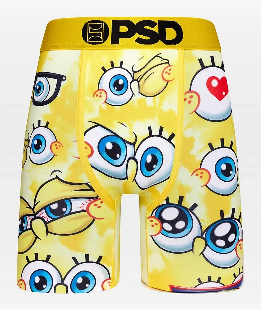 SpongeBob SquarePants Expressions Tie-Dye PSD Sports Bra
