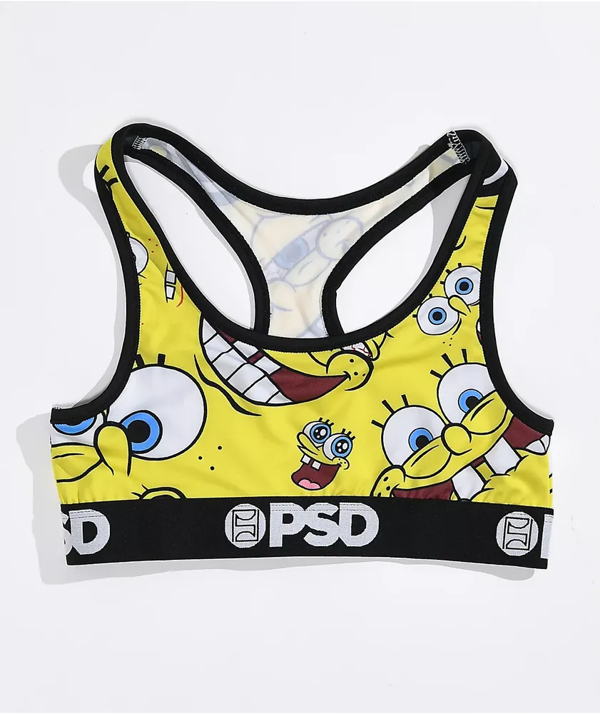 SpongeBob SquarePants Go Crazy PSD Sports Bra