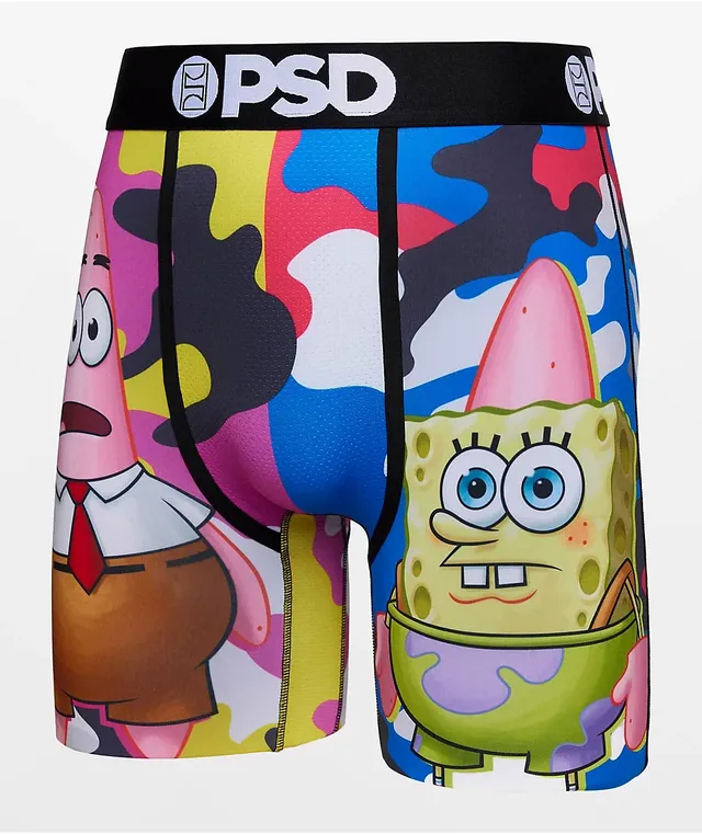 PSD x SpongeBob SquarePants Dye All Over Womens Boyshorts - BLK/YELLOW
