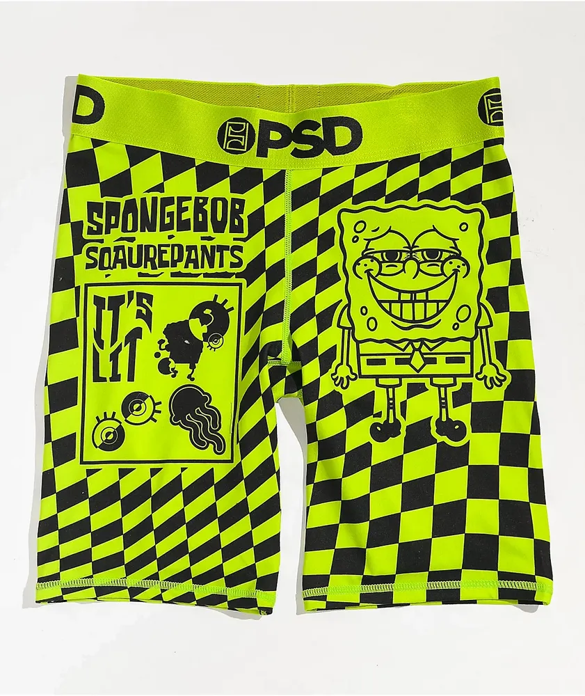 PSD SpongeBob SquarePants Stretch Boxer Briefs - Men's Boxers in Yellow