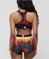 PSD x Tapatio Red Tie Dye Boyshort Underwear