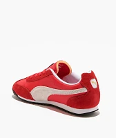 PUMA Women's Arizona Nylon Red & Grey Shoes