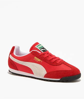 PUMA Women's Arizona Nylon Red & Grey Shoes