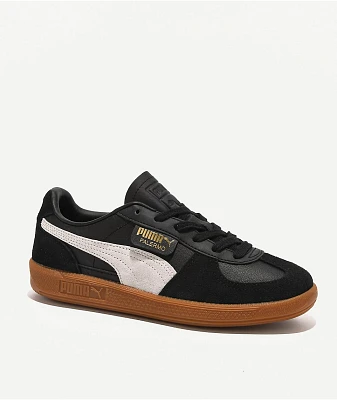 PUMA Women's Palermo Black, Feather Gray & Gum Shoes