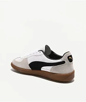 PUMA Women's Palermo White, Vapor Gray & Gum Shoes