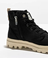 Palladium Pampa Hi Organic Black Boots