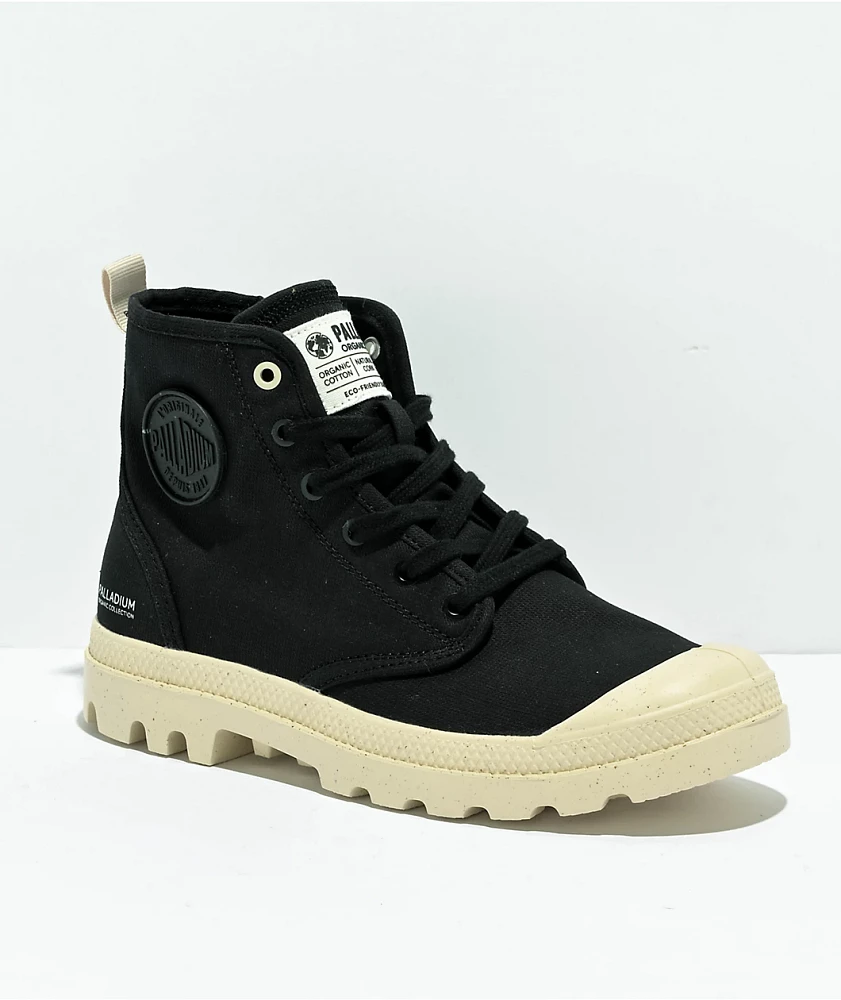 Palladium Pampa Hi Organic Black Boots