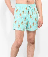 Party Pants Beer Run Mint Board Shorts