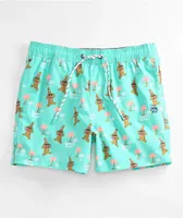 Party Pants Beer Run Mint Board Shorts