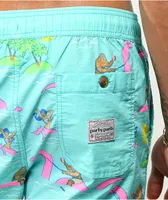 Party Pants Beerlieve Mint Board Shorts