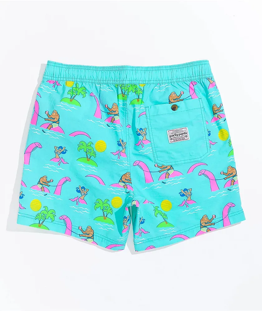 Party Pants Beerlieve Mint Board Shorts 