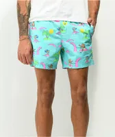 Party Pants Beerlieve Mint Board Shorts 