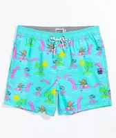 Party Pants Beerlieve Mint Board Shorts