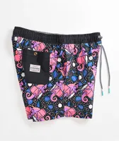 Party Pants Chameleon Black & Pink Board Shorts