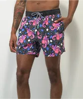 Party Pants Chameleon Black & Pink Board Shorts