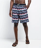 Party Pants Fiesta Stripes Black Board Shorts