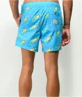 Party Pants Lazy River Blue Board Shorts