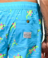 Party Pants Lazy River Blue Board Shorts