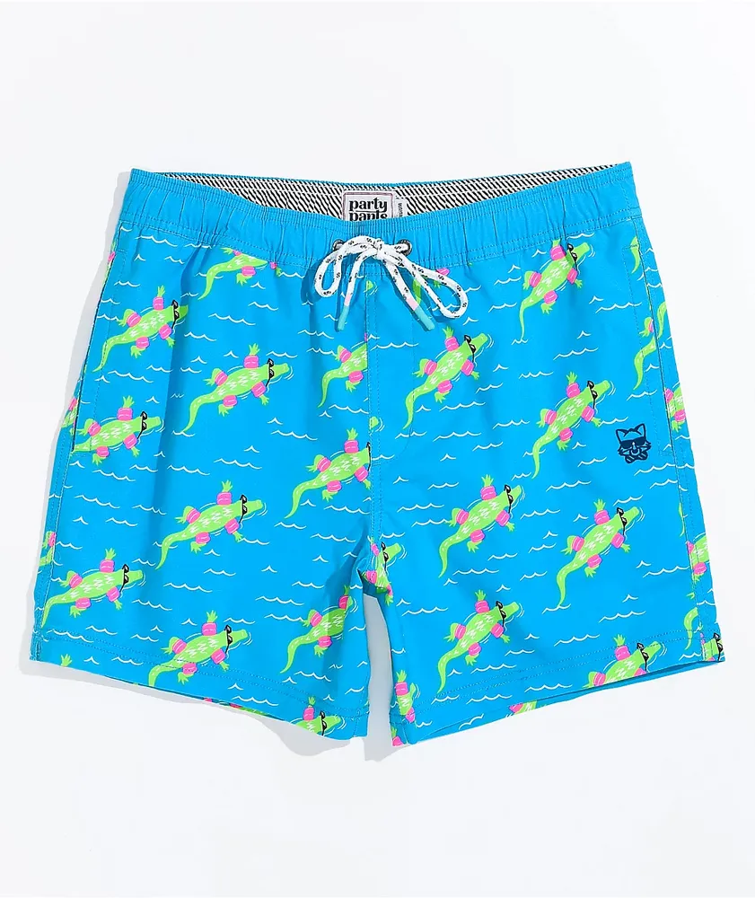 Party Pants Lazy River Blue Board Shorts