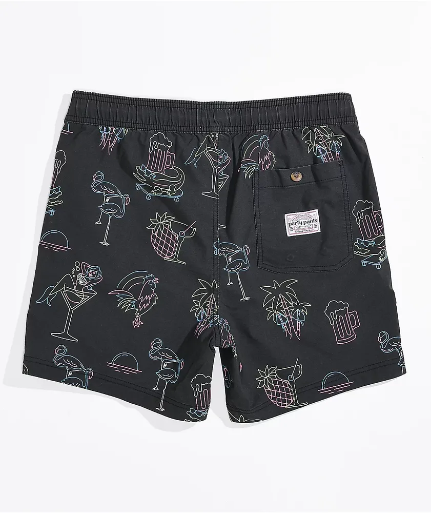 Party Pants Night Out Black Board Shorts