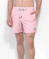 Party Pants Nylon Party Coral Pink Board Shorts