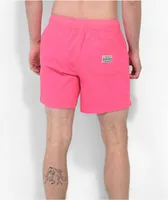 Party Pants Vintage Volley Pink Board Shorts